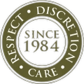 Phillips Family Law circular icon with the words: Respect, discretion, care. In the centre are the words: Since 1984. Family Lawyers Brisbane. Family Law Specialists Brisbane.